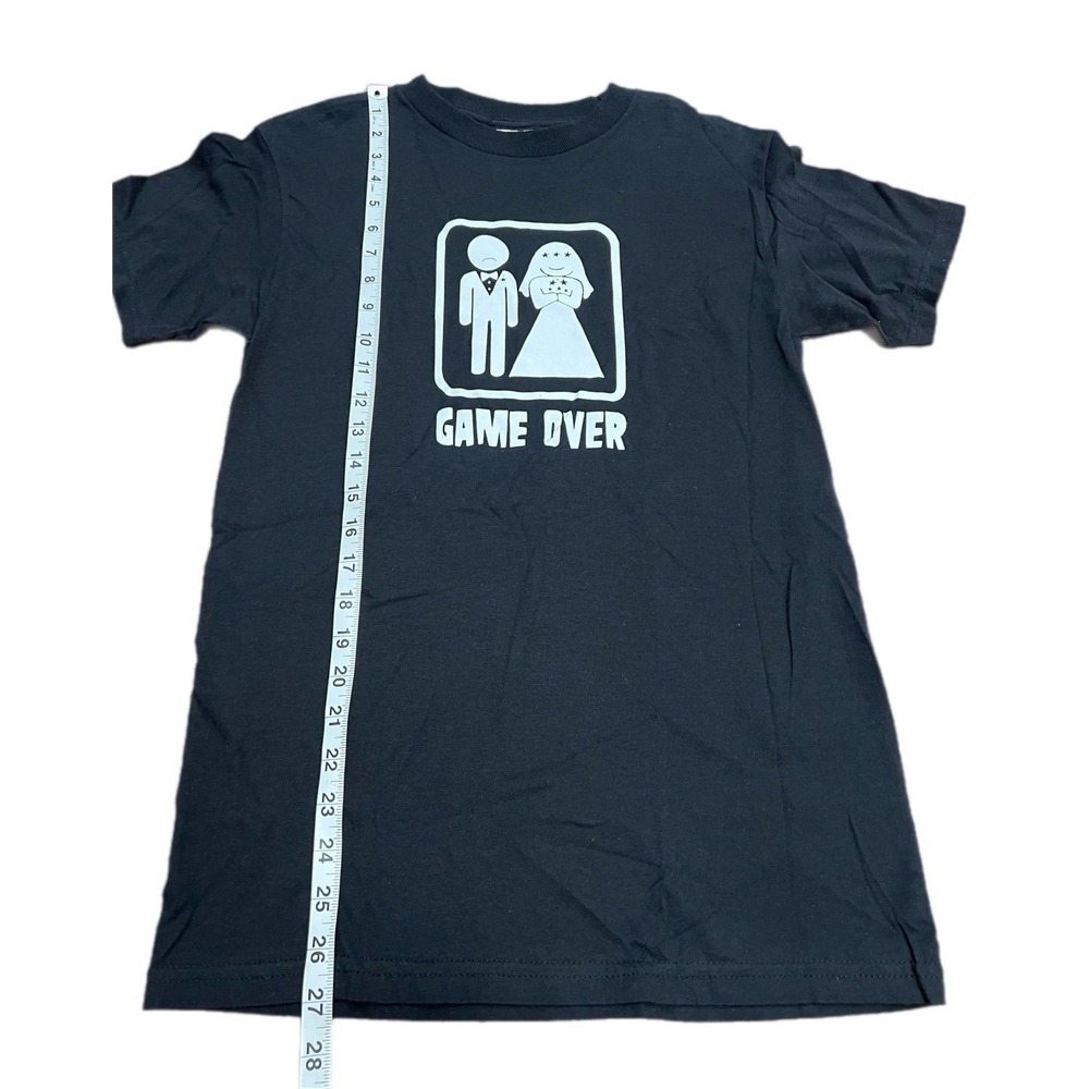 NWOT Game Over crazy vintage black t-shirt‎ size S 100%cotton - Picture 5 of 6